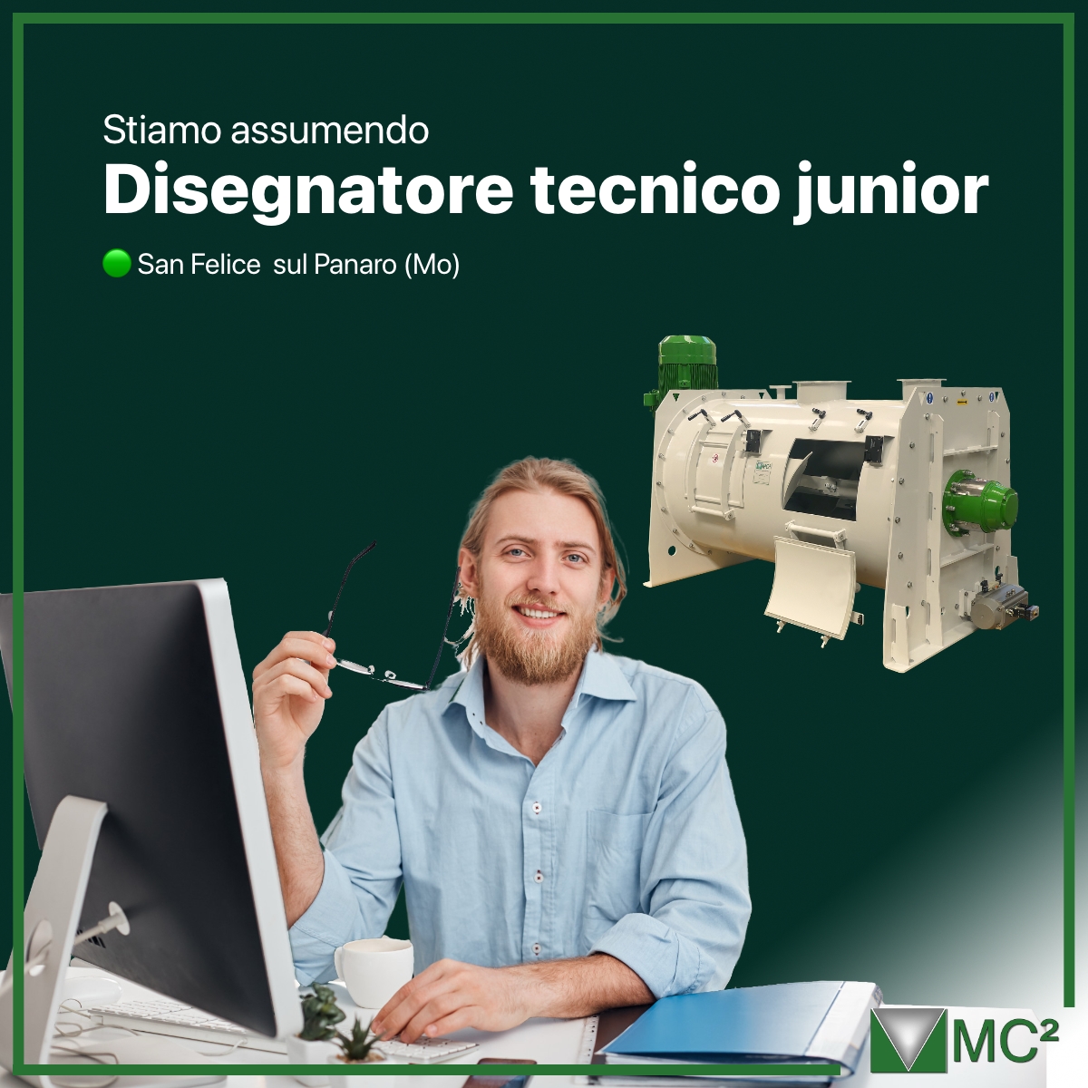 MC² assume un disegnatore tecnico junior a San Felice sul Panaro
