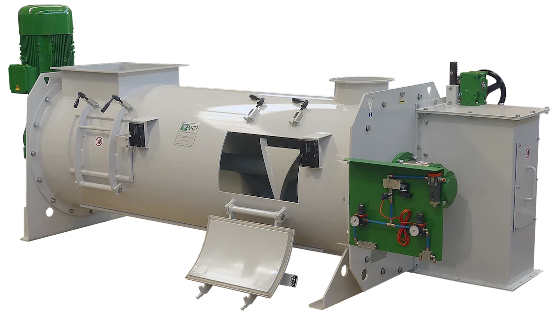 Dettaglio 1 del miscelatore industriale KC2PF01200DD MC² — PRODUZIONE DI FERTILIZZANTI DA RIFIUTI ALIMENTARI